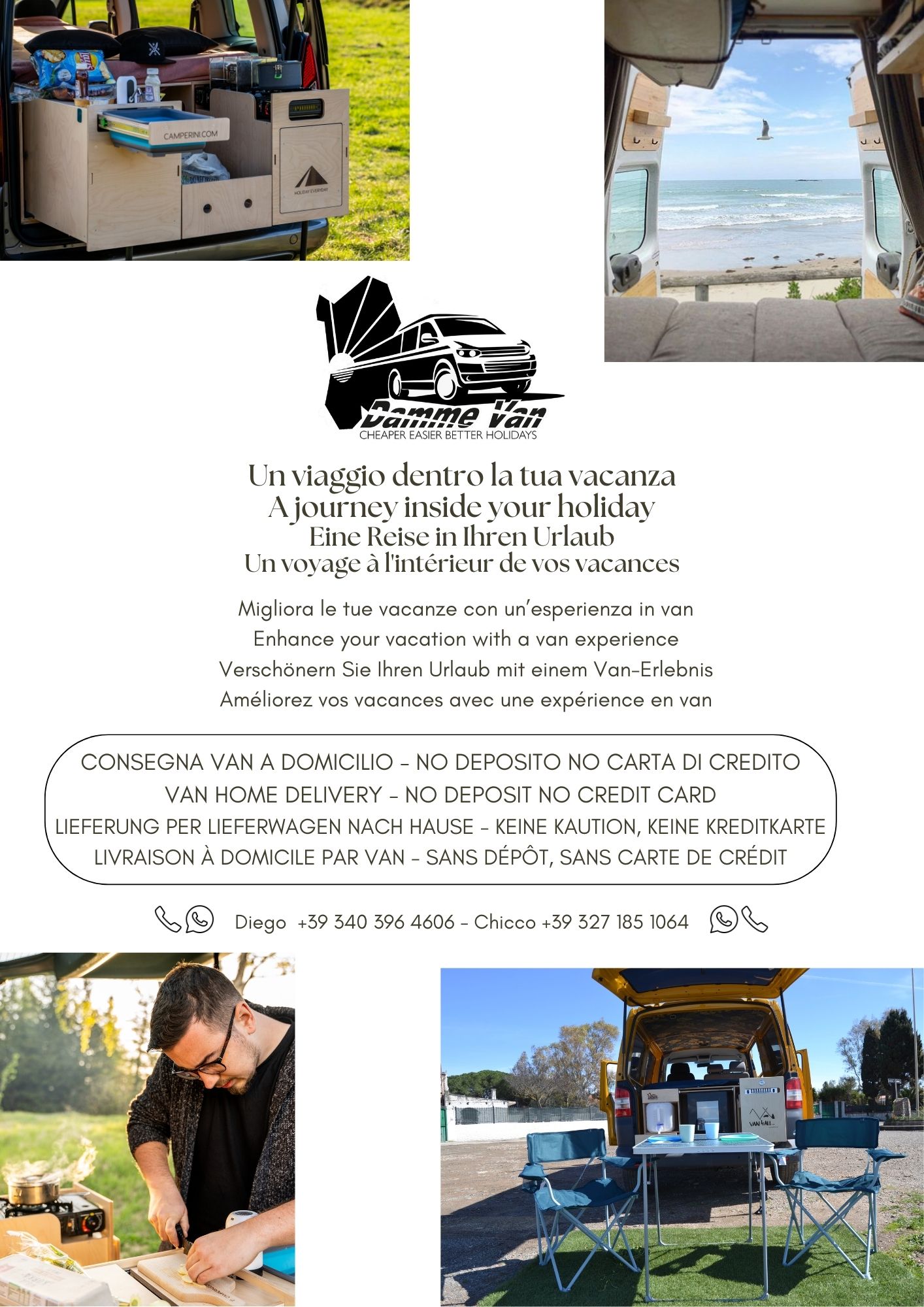 Noleggio e Vendita Camper Van Sardegna Vendita Camping Box Noleggio Camping Box Van Life Sardegna Open air lifestyle Kit di camperizzazione spedizioni in tutto il mondo